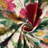 Dekostoff Halbpanama prachtvolle Blumen – natur/purpur,  thumbnail number 3