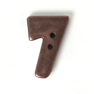 Zahlenknopf 7 - Metalloptik, 