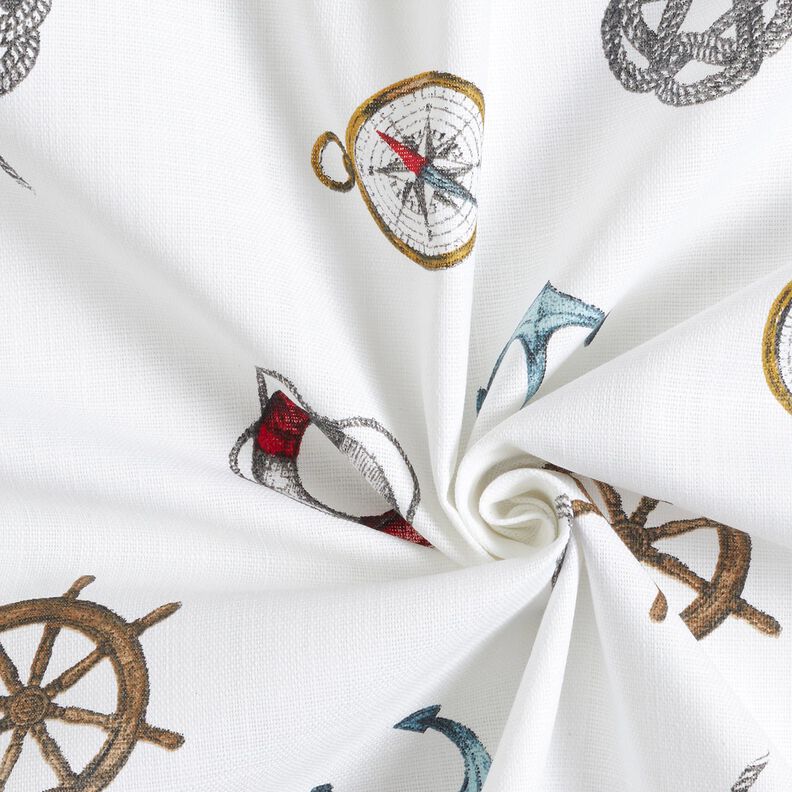 Dekostoff Panama Maritim – weiss,  image number 3