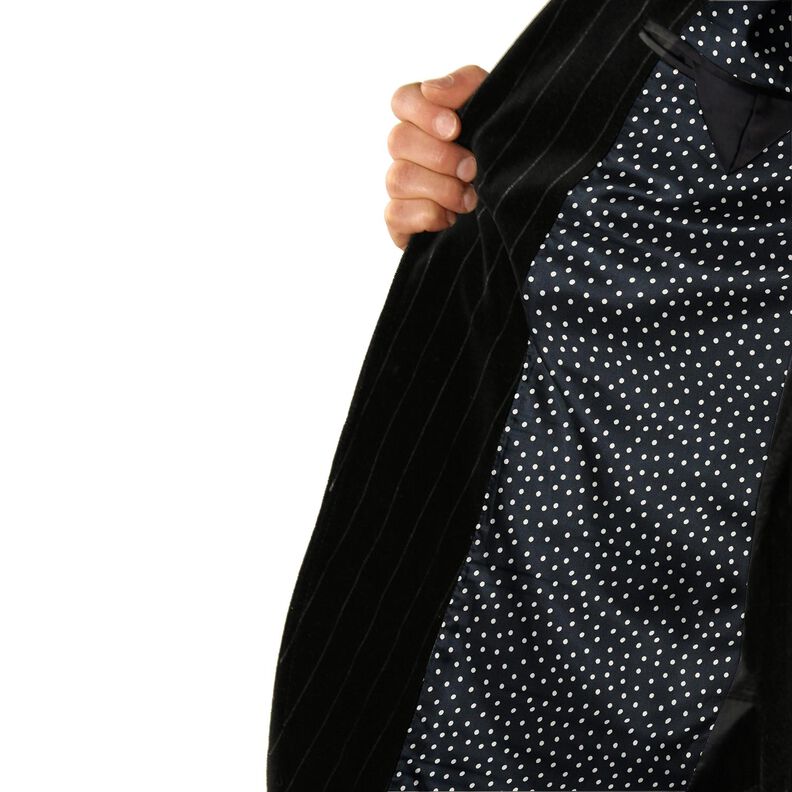 Futterstoff Polkadots – marineblau,  image number 5