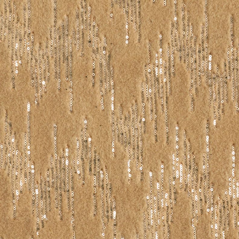 Mantelstrick Paillettenstreifen – beige,  image number 1