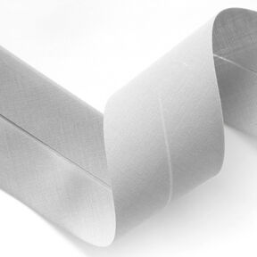 Schrägband Polycotton [50 mm] – silbergrau, 