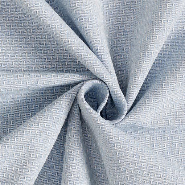 Dekostoff Jacquard recycelt – hellblau | Reststück 50cm