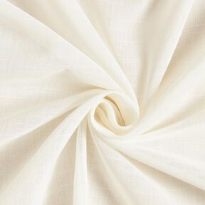 Gardinenstoff 300cm (flame retardent) Uni &ndash; wollweiss, 