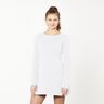 Leichter French Terry Uni – weiss,  thumbnail number 4