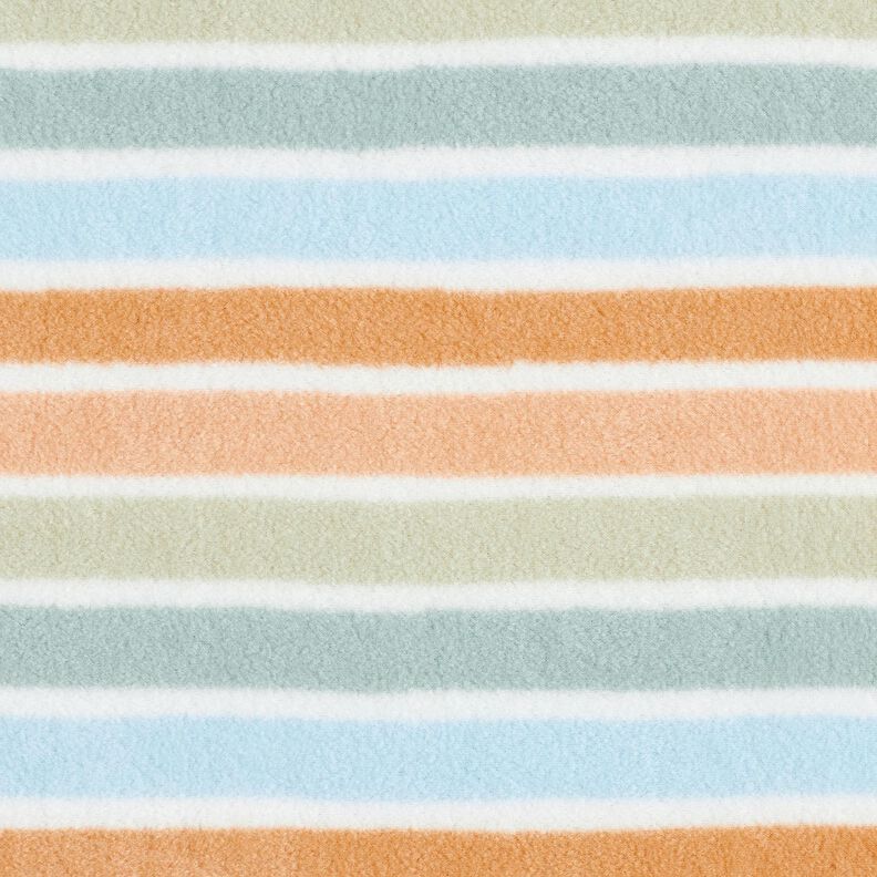 Antipilling Fleece bunte Streifen – weiss/grün,  image number 1