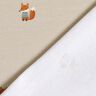 GOTS French Terry Sommersweat Fuchs mit Pulli Digitaldruck – mandel,  thumbnail number 4