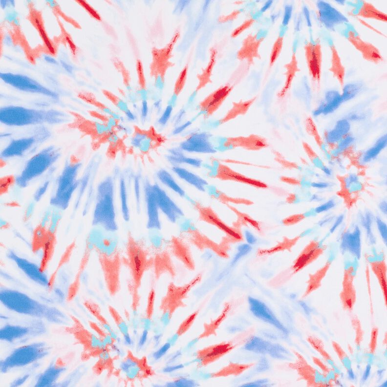 Badeanzugstoff Batik-Mandala – weiss/chili | Reststück 60cm,  image number 6