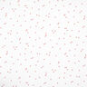 Musselin/ Doppel-Krinkel Gewebe verstreute Herzen – weiss/roségold,  thumbnail number 1