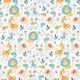 Baumwollsatin Safari Tiere – weiss/hellblau,  thumbnail number 1