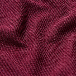 Rippenjersey Uni – bordeauxrot, 