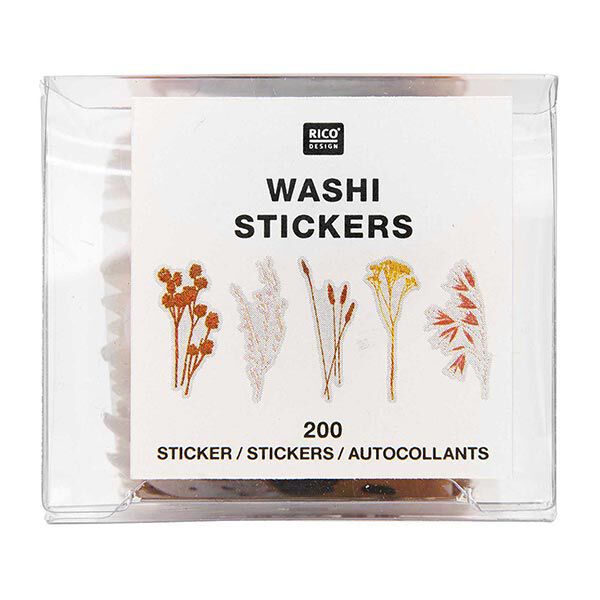 Washi Sticker Transformation Trockenblumen [ 200 Stück ] | Rico Design,  image number 2