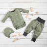 Waffeljersey Baby Elefanten – greige,  thumbnail number 7