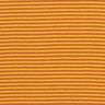 Bündchen Schlauchware schmale Ringel – terracotta/gelb,  thumbnail number 1