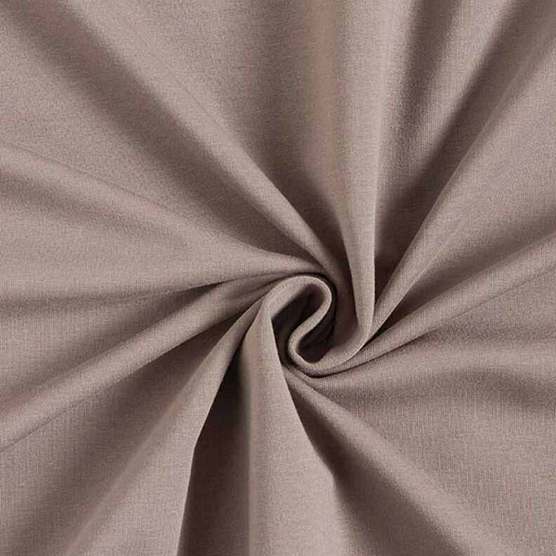 Leichter French Terry Uni – taupe,  image number 1