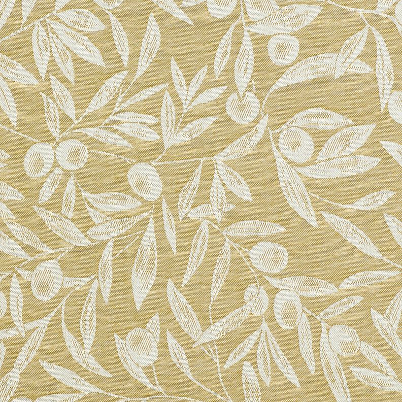 Beschichtete Baumwolle Jacquard beschichtet Oliven – gelboliv/hellbeige,  image number 1