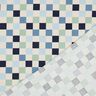 Baumwolljersey Karo | Poppy Fabrics – natur/blaugrau,  thumbnail number 4