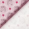 Baumwollstoff Cretonne Pferde und Herzen rosa – rosa,  thumbnail number 4