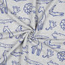 Sweatshirt Safaritiere | by Poppy – silbergrau/königsblau,  thumbnail number 3