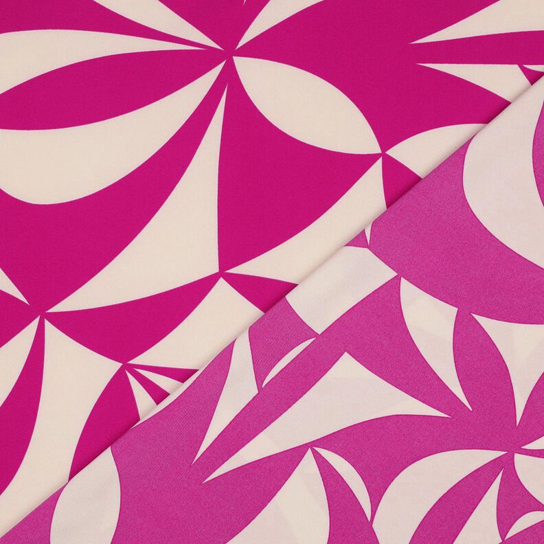 Stretch-Blusenstoff geometrisch | Poppy Fabrics – purpur/cashew,  image number 4