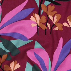 Viskosestoff Stretch Spring Garden | Nerida Hansen – malve/blautanne, 
