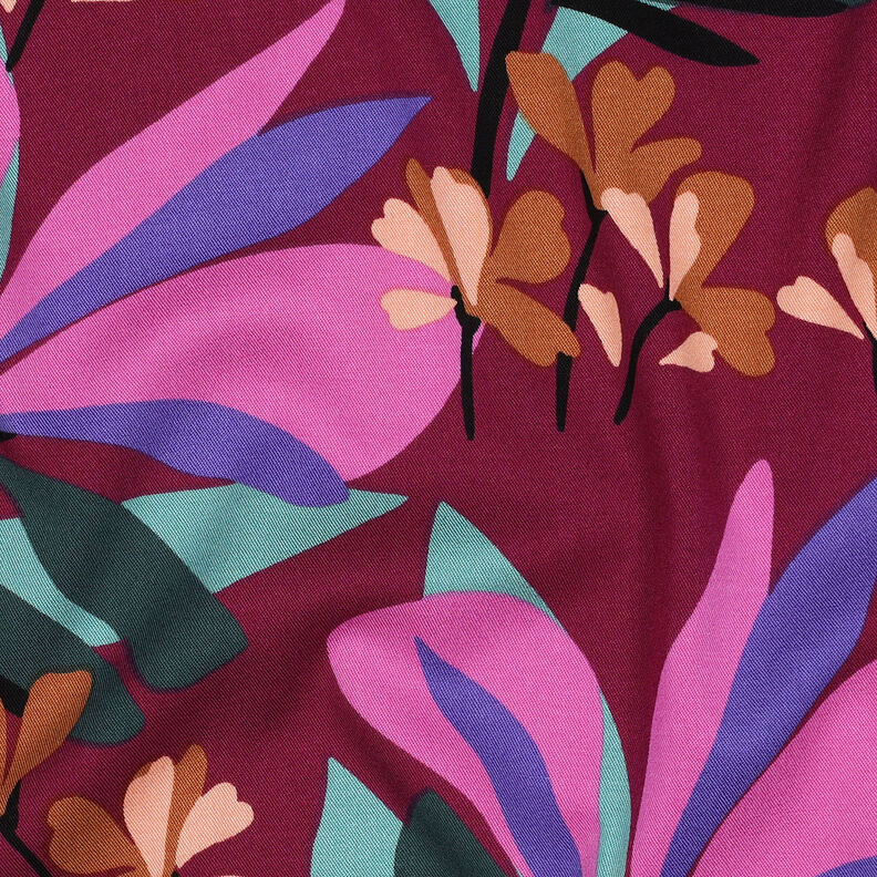 Viskosestoff Stretch Spring Garden | Nerida Hansen – malve/blautanne,  image number 2