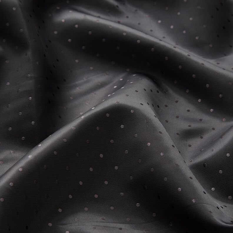 Futterstoff Jacquard Punkte – nachtblau,  image number 2
