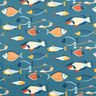 Baumwollstoff Cretonne Fischschwarm – blaugrau,  thumbnail number 1