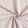 French Terry Sommersweat Zopfmuster Druck – hellbeige,  thumbnail number 3