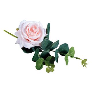 Rosen Kunstblume mit Eukalyptus | Rayher – rosa, 