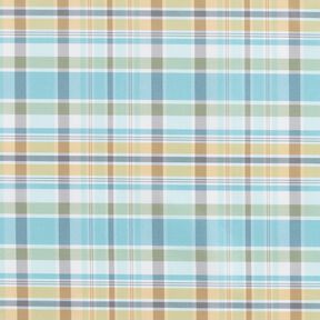 Seiden-Mix bunte Karos – weiss, 