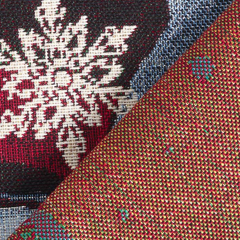 Dekopanel Gobelin Schneemann Lurex – weiss,  image number 4