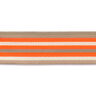 Taschengurtband Neon [ 40 mm ] – neonorange/beige,  thumbnail number 3