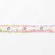 Webband Ösen und Perlen [25 mm] – weiss/pink,  thumbnail number 2