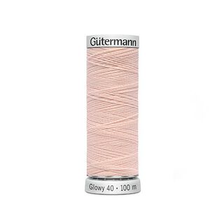 Glowy 40 Effektfaden (002) | 100 m | Gütermann - neonorange, 