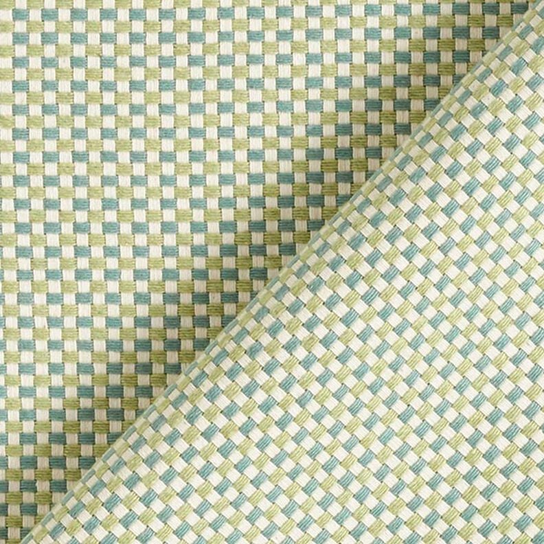 Dekostoff Jacquard Struktur Uni – grün,  image number 4