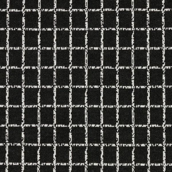 Romanit Jersey Gitter-Muster – schwarz | Reststück 50cm