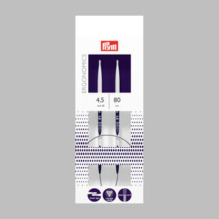 4,5 | 80 cm Rundstricknadel Ergonomics | Prym, 