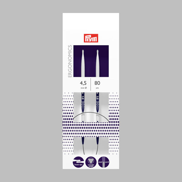 4,5 | 80 cm Rundstricknadel Ergonomics | Prym, image number 1