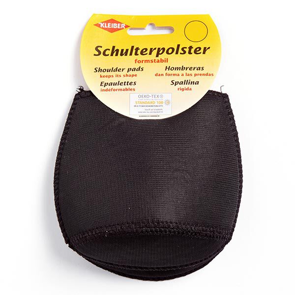 Schulterpolster ohne Haken Raglan [2 Stück | 12 x 12 x 4,5 cm] - schwarz | KLEIBER,  image number 1