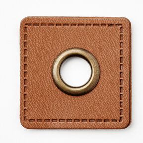 Ösenpatch [30 x 30 mm] – bronze/kupfer, 