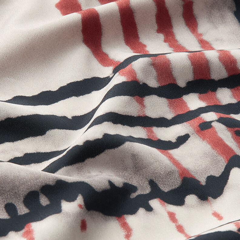 Blusenstoff verwischtes Karo – perlgrau, image number 2