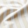 Baumwollstoff Streifen – weiss/cashew,  thumbnail number 2