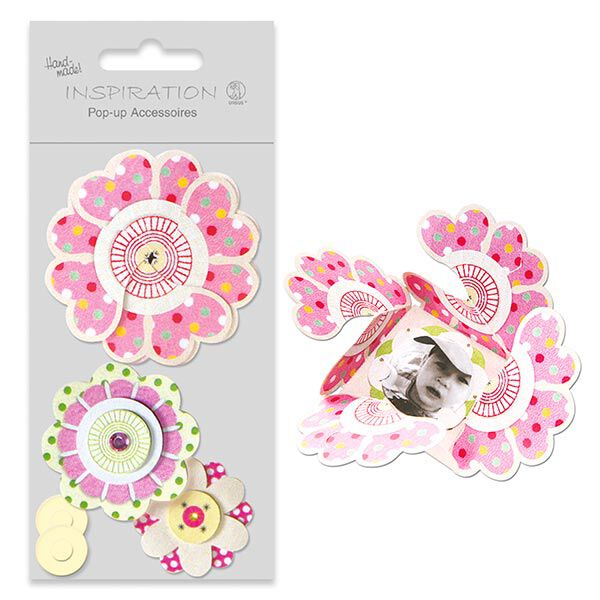 Pop-Up-Bastelset Flower Power – rosa, image number 1