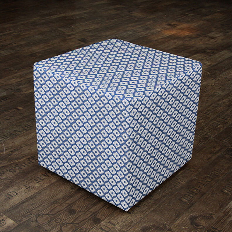 Outdoorstoff Jacquard Rauten – blau,  image number 8