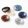 4-loch-Knopf marmoriert [Ø 15 mm] – babyblau/beige,  thumbnail number 4