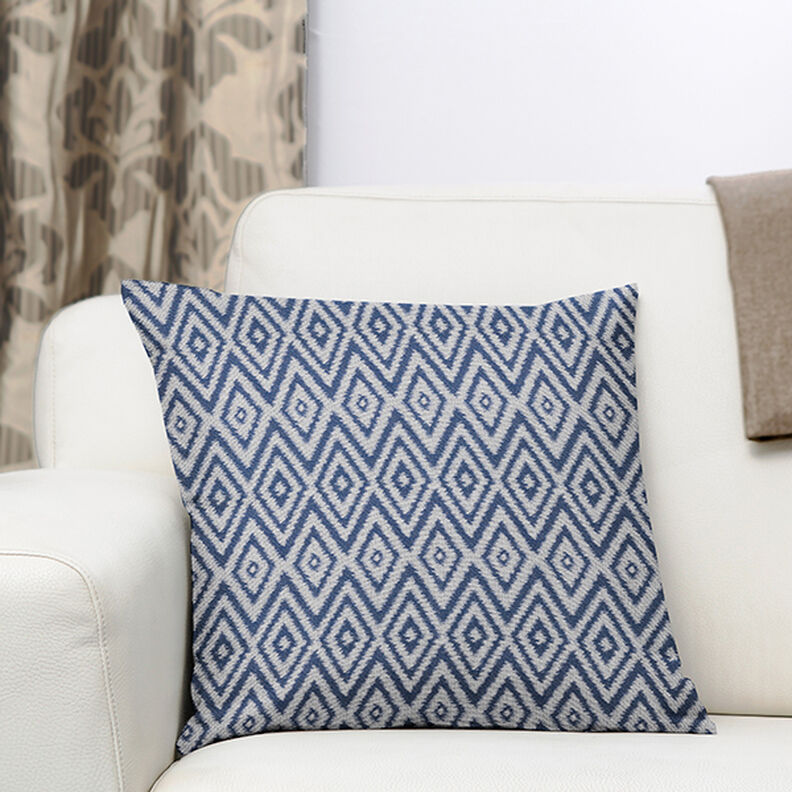 Outdoorstoff Jacquard Ethno – blau,  image number 6