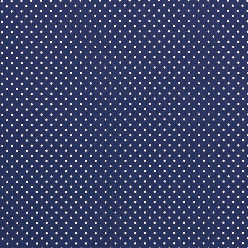 Baumwollpopeline kleine Punkte – marineblau/weiss,  image number 1