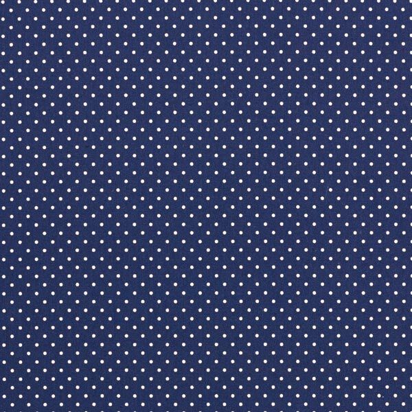 Baumwollpopeline kleine Punkte – marineblau/weiss,  image number 1