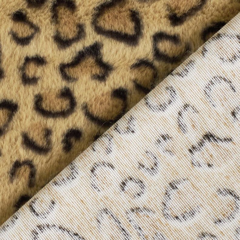 Superweiches Kunstfell Leoprint – altgold/schwarz, image number 4